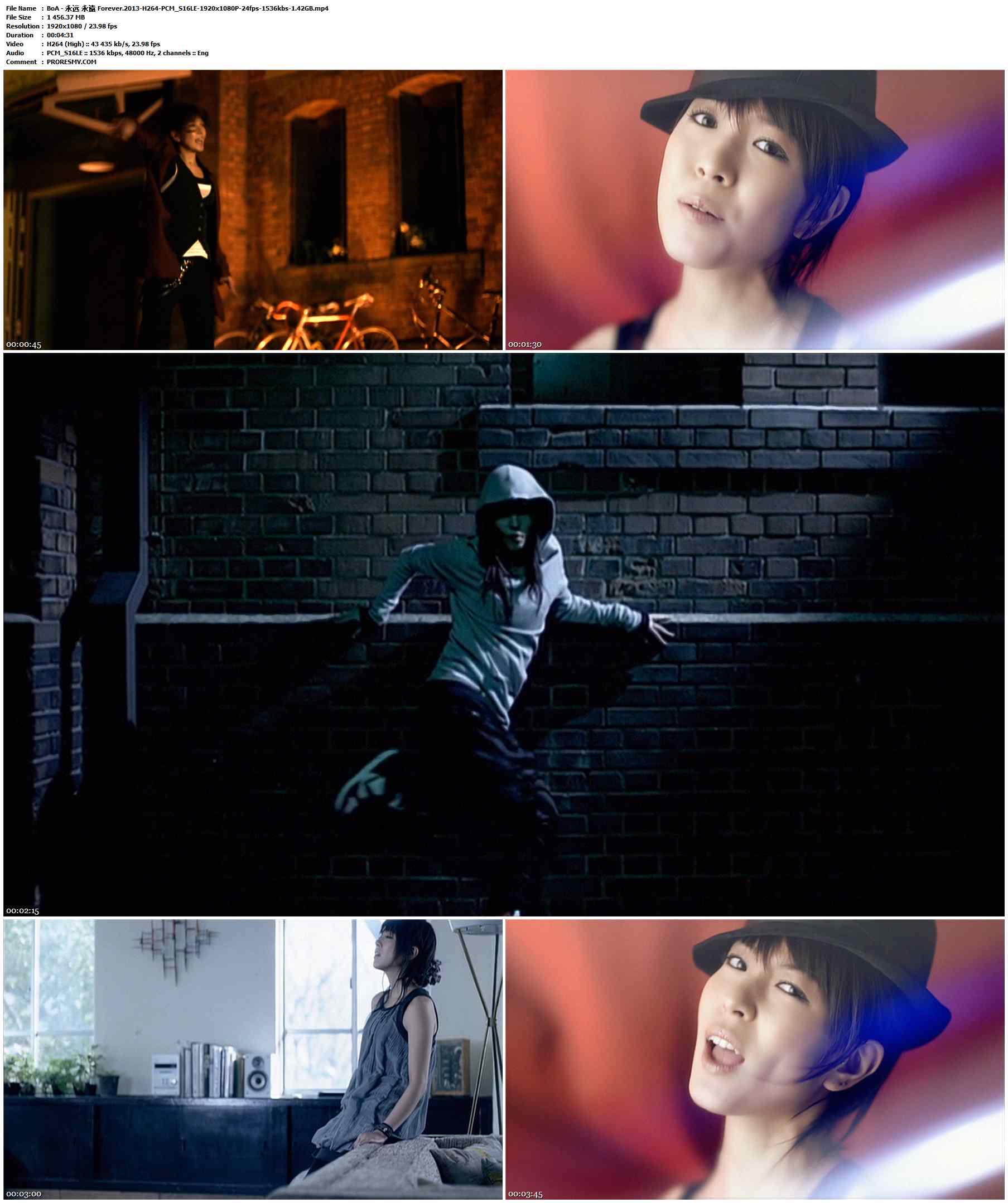 BoA - 永远 永遠 Forever.2013-H264-PCM_S16LE-1920x1080P-24fps-1536kbs-1.42GB官方MV_高清MV